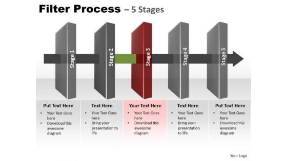PowerPoint Slidelayout Sales Filter Process Ppt Slides