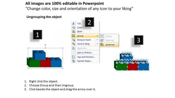 PowerPoint Slidelayout Strategy Lego Blocks Ppt Slides