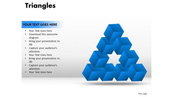 PowerPoint Slidelayout Strategy Triangles Ppt Designs