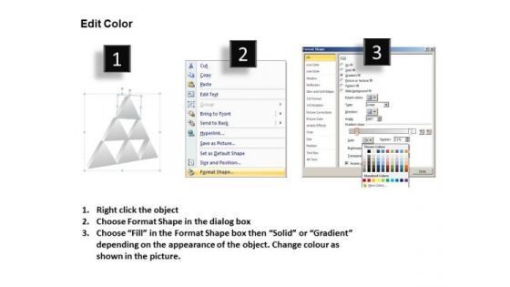 PowerPoint Slidelayout Strategy Triangles Ppt Layouts