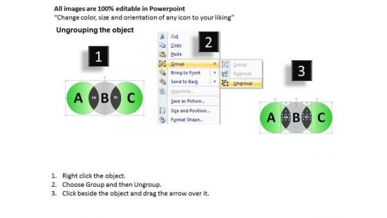 PowerPoint Slidelayout Strategy Venn Diagram Ppt Backgrounds