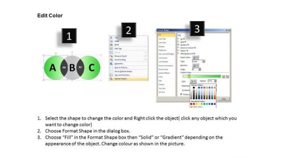 PowerPoint Slidelayout Strategy Venn Diagram Ppt Backgrounds
