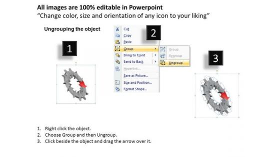 PowerPoint Slidelayoutbusiness Success Process Circular Arrows Ppt Slides