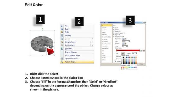 PowerPoint Slides Business Pie Chart Puzzle Process Ppt Themes