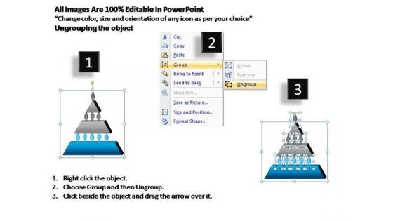PowerPoint Slides Business Pyramidal Diagram Ppt Process