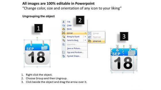 PowerPoint Slides Calendar 18 Sep Process Ppt Slide Designs