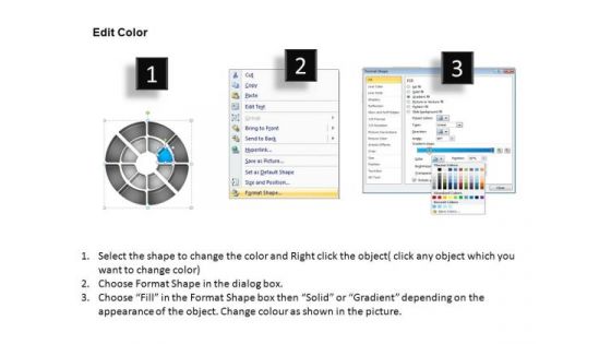 PowerPoint Slides Chart Double Ring Ppt Template