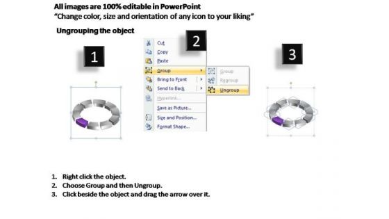 PowerPoint Slides Circle Chart Ring Process Ppt Template