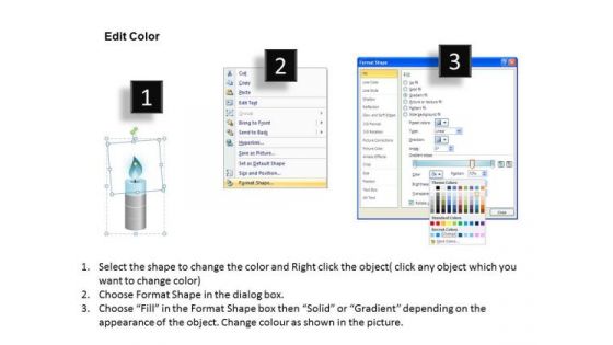 PowerPoint Slides Company Candle Melting Ppt Themes