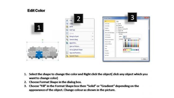 PowerPoint Slides Company Puzzle Process Ppt Presentation Designs