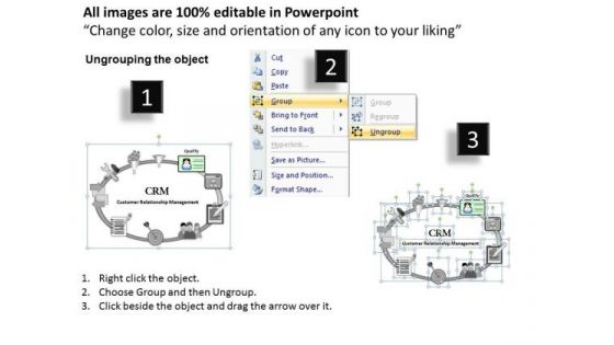 PowerPoint Slides Customer Relationship Management Process Ppt Designs