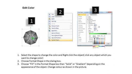 PowerPoint Slides Diagram Circular Quadrant Ppt Backgrounds
