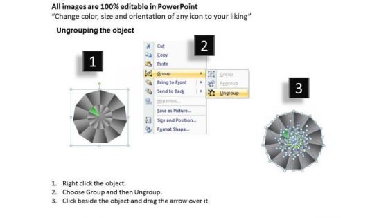 PowerPoint Slides Editable Circular Quadrant Ppt Template