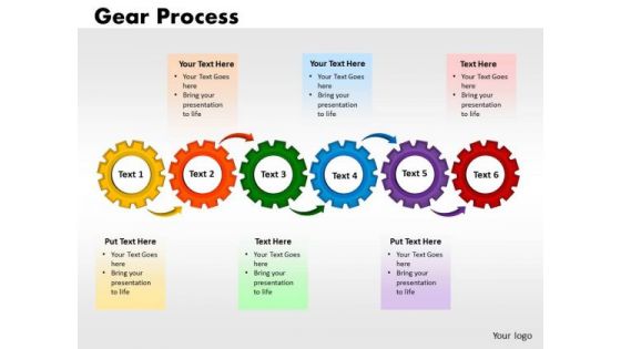 PowerPoint Slides Gears Process Business Ppt Presentation Designs