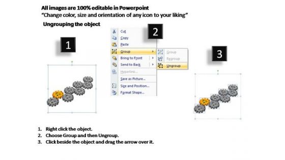PowerPoint Slides Global Gears Process Ppt Template