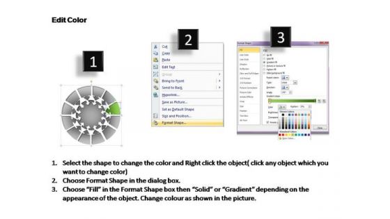 PowerPoint Slides Global Pie Chart With Arrows Ppt Slide