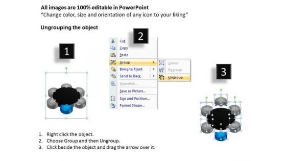 PowerPoint Slides Graphic Circular Puzzle Ppt Layout