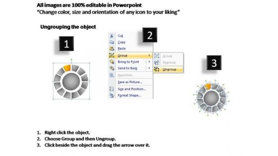 PowerPoint Slides Graphic Donut With Core Ppt Template