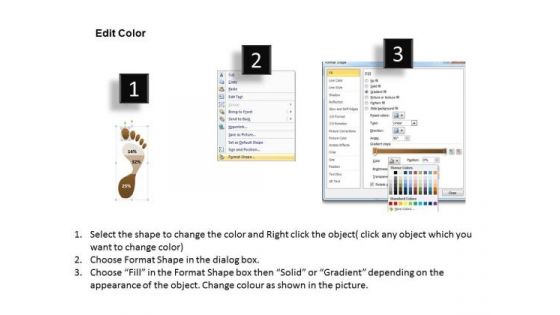 PowerPoint Slides Graphic Footprints Ppt Layout