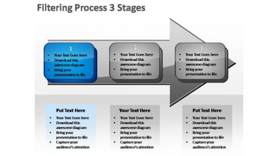 PowerPoint Slides Growth Filtering Ppt Process