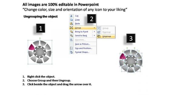 PowerPoint Slides Image Pie Chart With Arrows Ppt Backgrounds