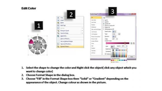 PowerPoint Slides Image Pie Chart With Arrows Ppt Backgrounds