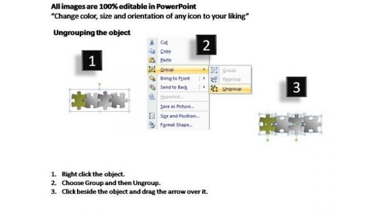 PowerPoint Slides Leadership Business Stages Puzzle Ppt Template