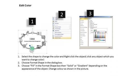 PowerPoint Slides Leadership Customer Relationship Management Ppt Backgrounds
