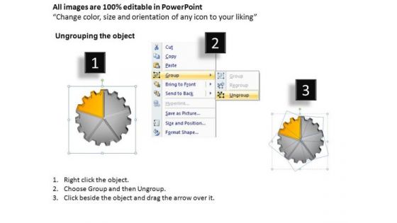 PowerPoint Slides Leadership Gears Process Ppt Template