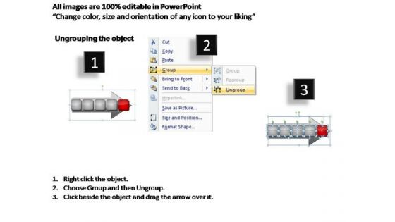 PowerPoint Slides Leadership Linear Process Ppt Theme