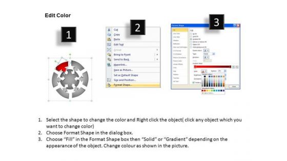 PowerPoint Slides Leadership Round Process Flow Chart Ppt Slide Designs