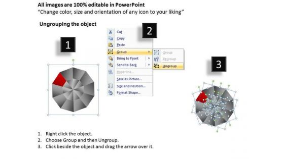 PowerPoint Slides Marketing Circular Quadrant Ppt Backgrounds