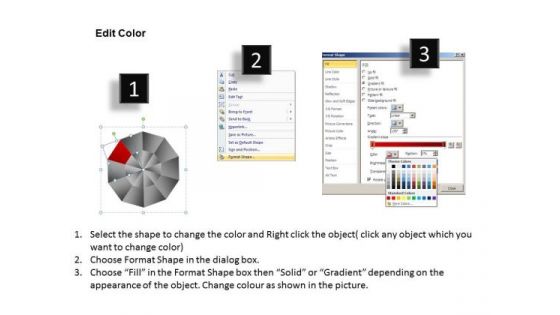 PowerPoint Slides Marketing Circular Quadrant Ppt Backgrounds