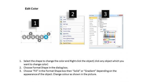 PowerPoint Slides Marketing Gears Ppt Themes