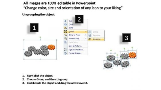 PowerPoint Slides Marketing Gears Process Ppt Themes