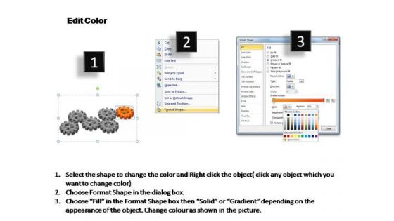 PowerPoint Slides Marketing Gears Process Ppt Themes
