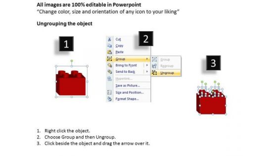 PowerPoint Slides Marketing Lego Blocks Ppt Slides