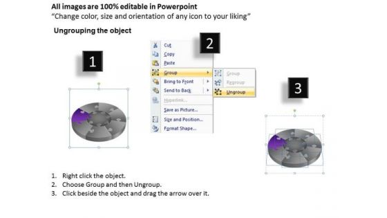 PowerPoint Slides Marketing Pie Chart Puzzle Process Ppt Layouts