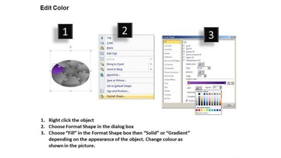PowerPoint Slides Marketing Pie Chart Puzzle Process Ppt Layouts