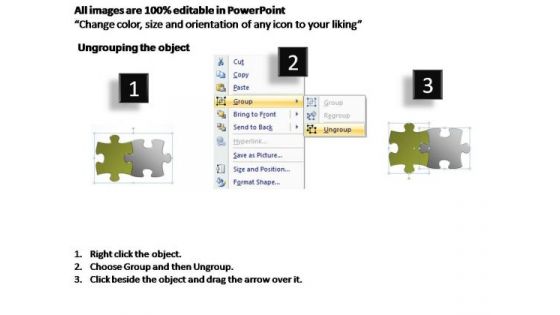 PowerPoint Slides Marketing Puzzle Piece Ppt Themes