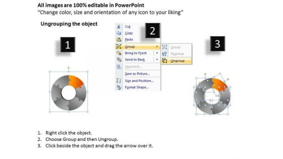 PowerPoint Slides Process Circular Puzzle Ppt Slide