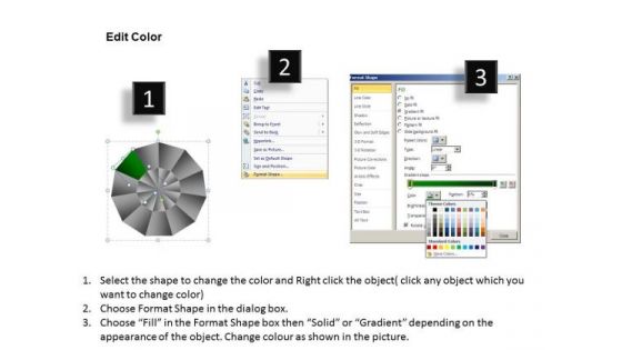 PowerPoint Slides Process Circular Quadrant Ppt Slide