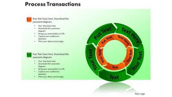 PowerPoint Slides Process Transaction Marketing Ppt Themes