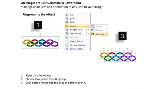 PowerPoint Slides Rings Process Ppt Template