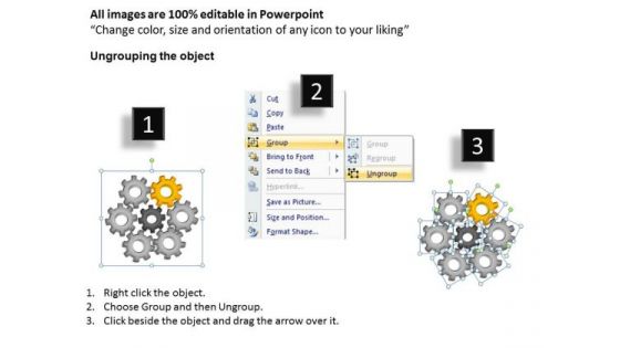 PowerPoint Slides Sales Circular Gears Ppt Slides