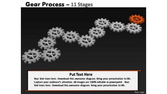 PowerPoint Slides Sales Gears Process Ppt Presentation