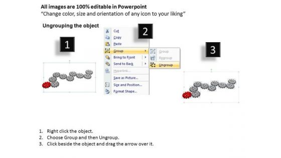 PowerPoint Slides Sales Gears Process Ppt Theme