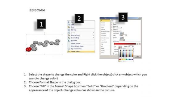PowerPoint Slides Sales Gears Process Ppt Theme