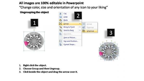 PowerPoint Slides Sales Pie Chart With Arrows Ppt Design Slides