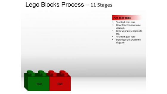 PowerPoint Slides Strategy Lego Blocks Ppt Template